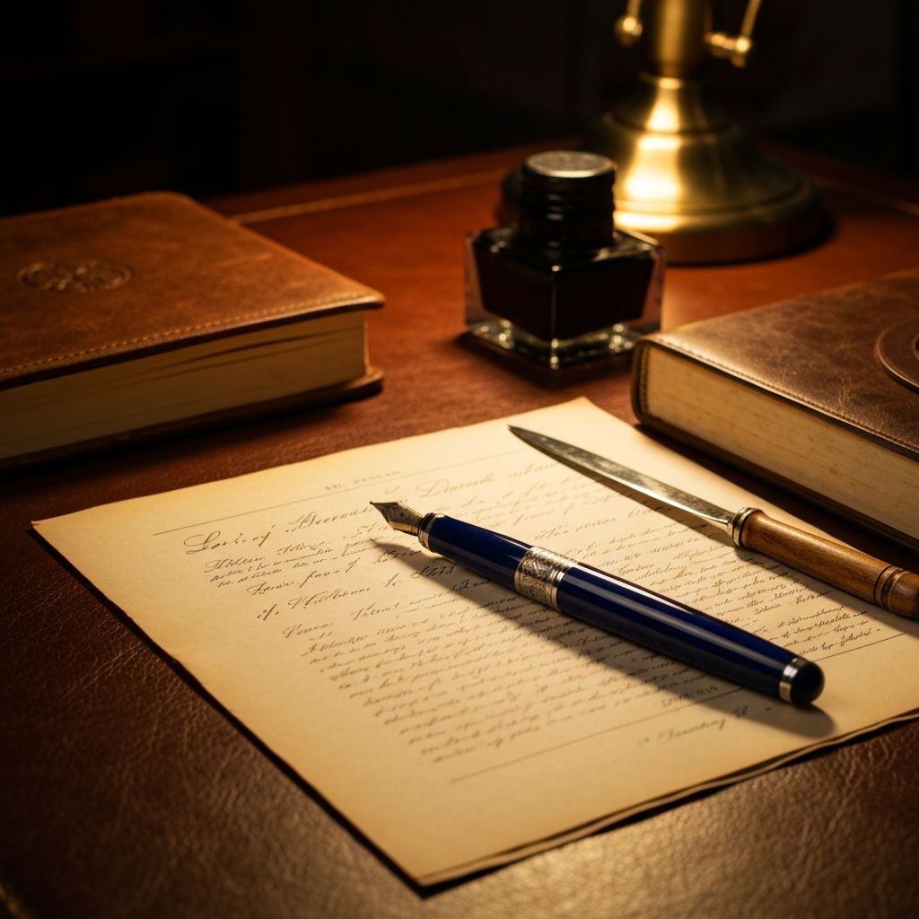 Eleganckie biuro z dokumentami